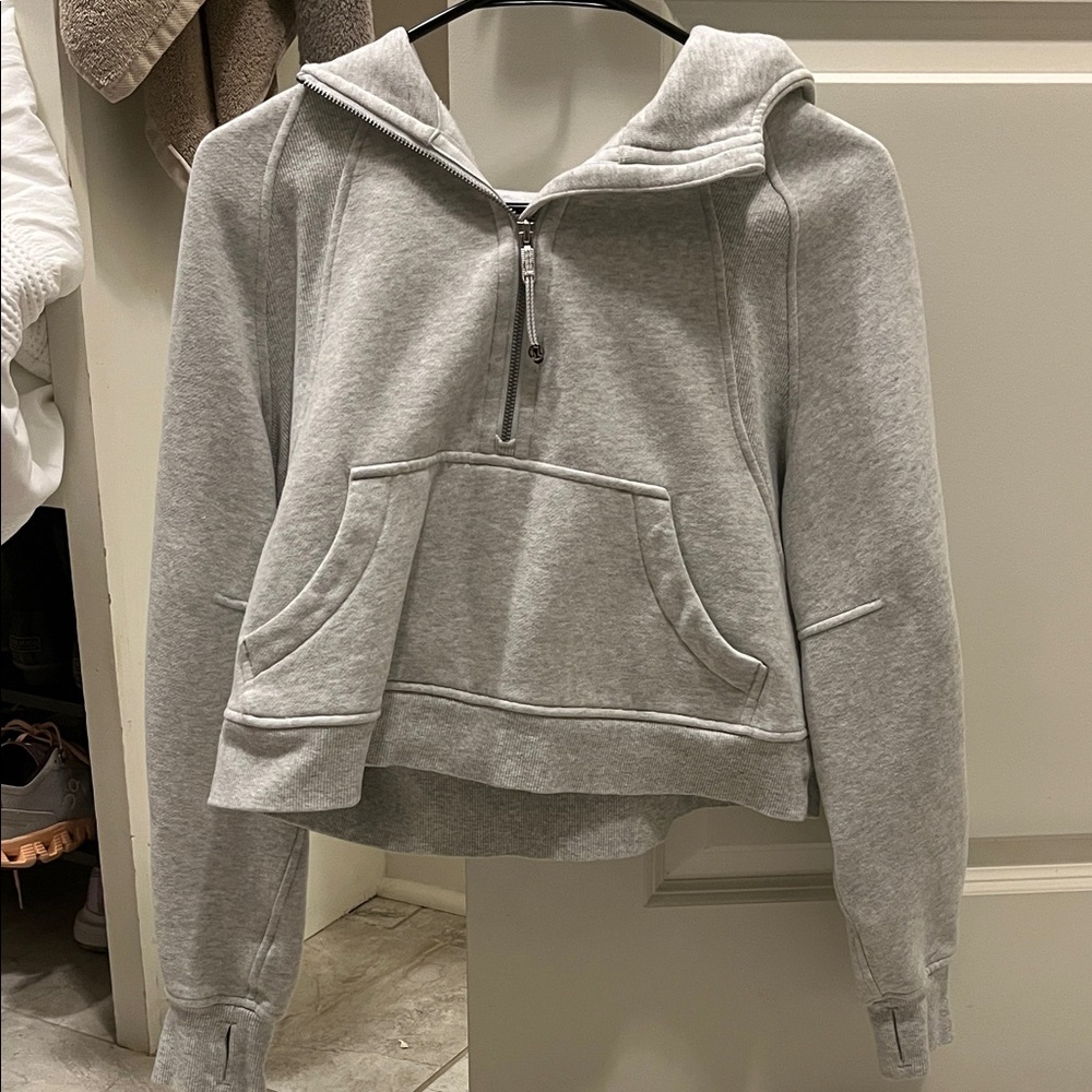 Lululemon Athletica Light Gray Women's Hoodie-xs/s